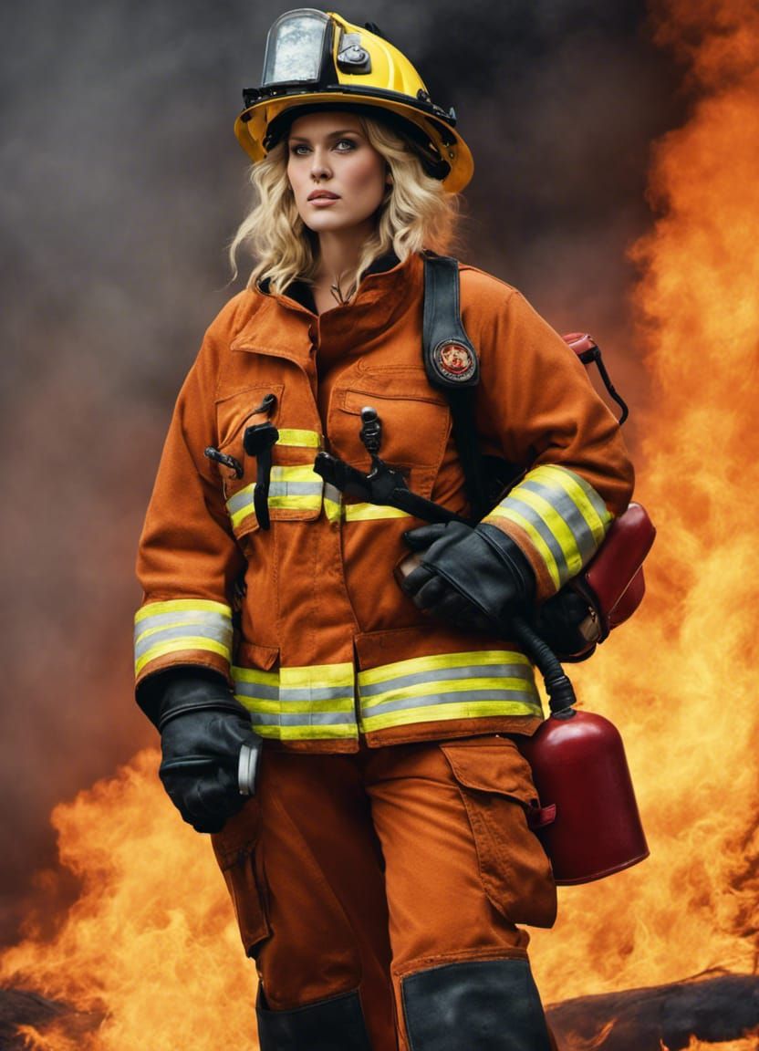 Firefighter is Woman