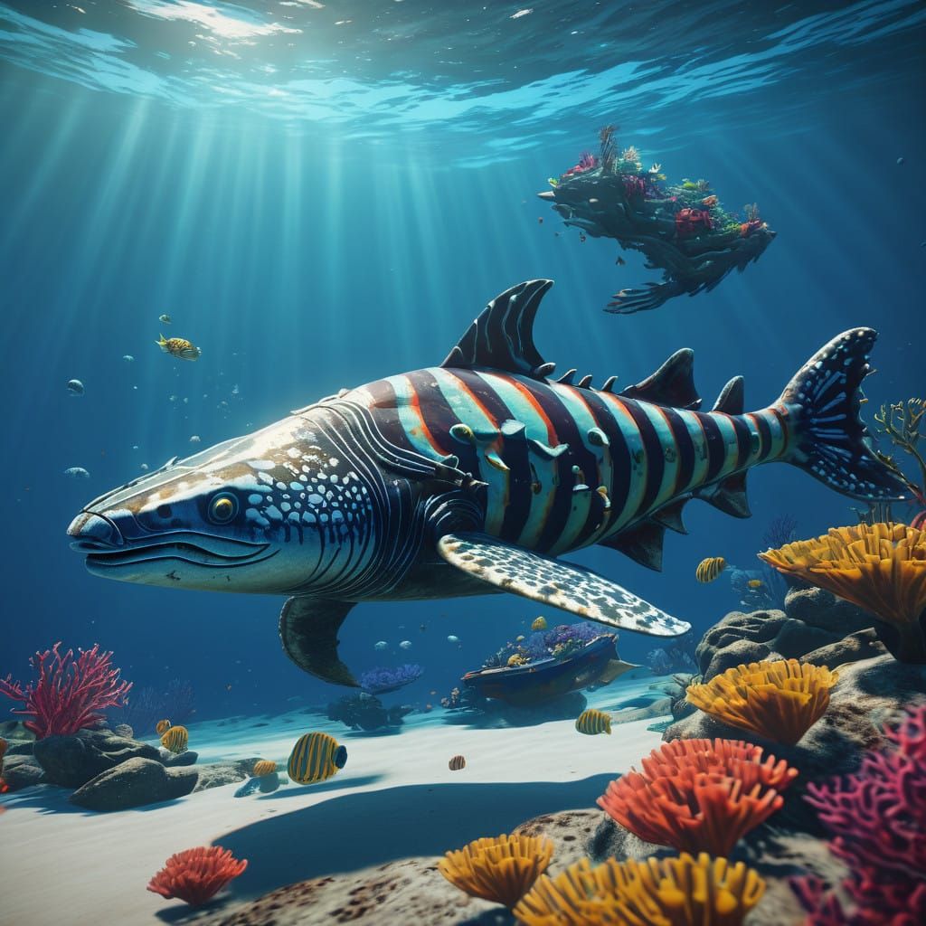 Epic Prehistoric Marine Scene in Stunning 3D