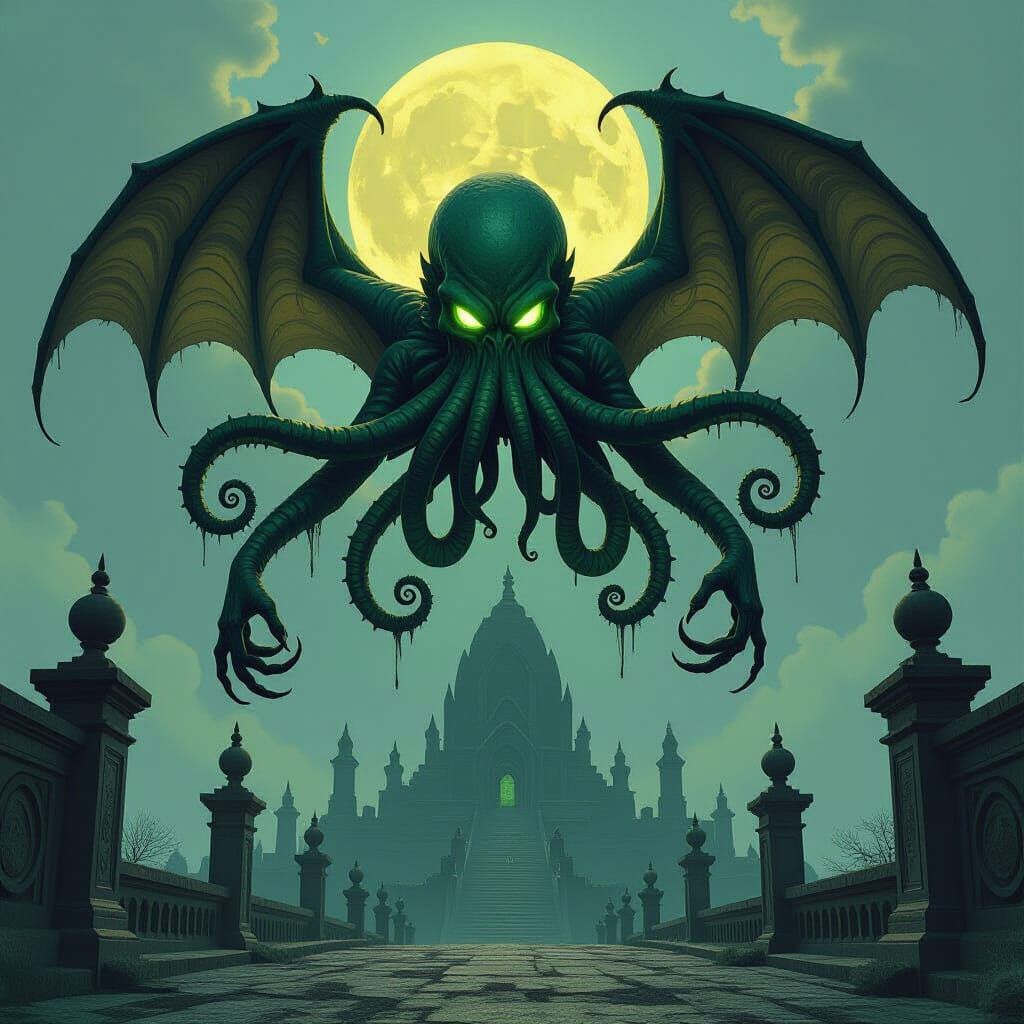 Symbiote Cthulhu Hybrid in Giger-Inspired Biomechanical Styl...