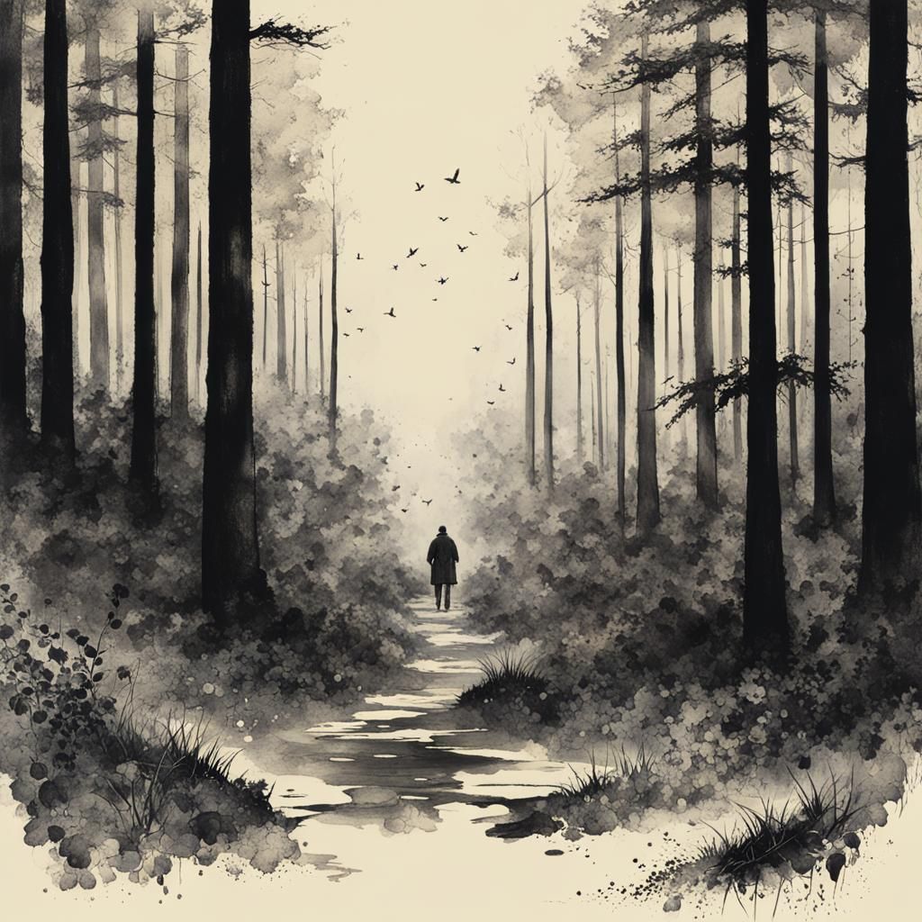 Dante's Inferno: A Dark Forest Encounter