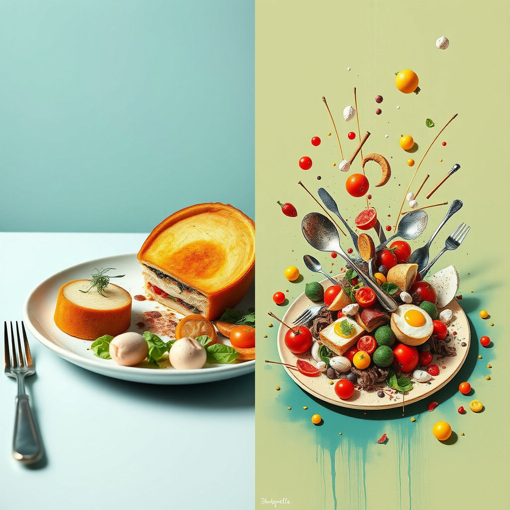 Expectation vs Reality: Culinary Catastrophe in Playful Illu...