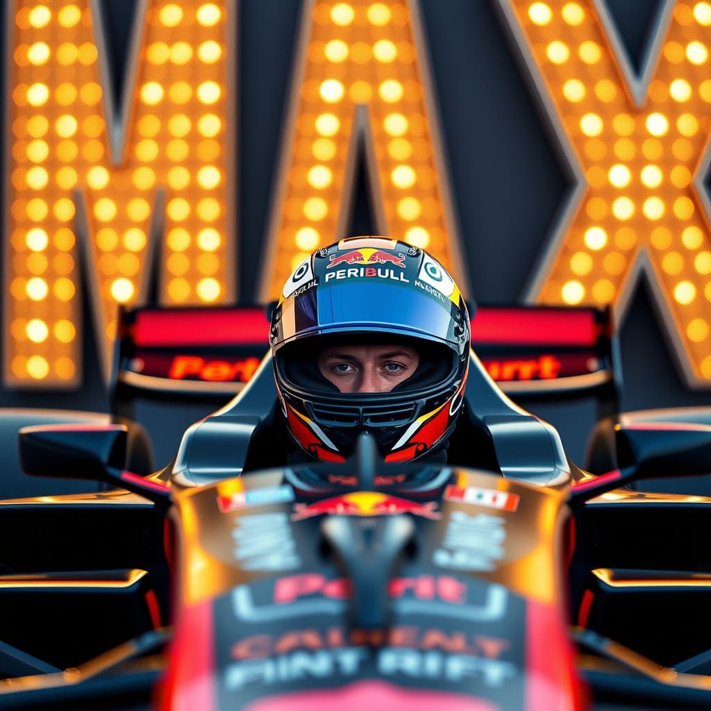 Max Verstappen Wins, Hyper-Realistic Photo