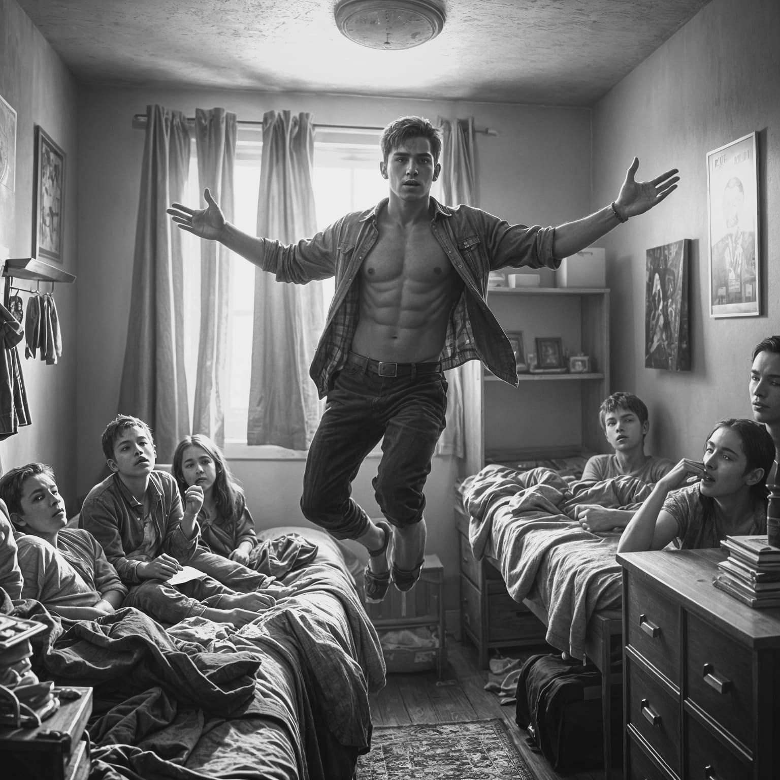 Young Man Levitates in Astonishing Matte Painting