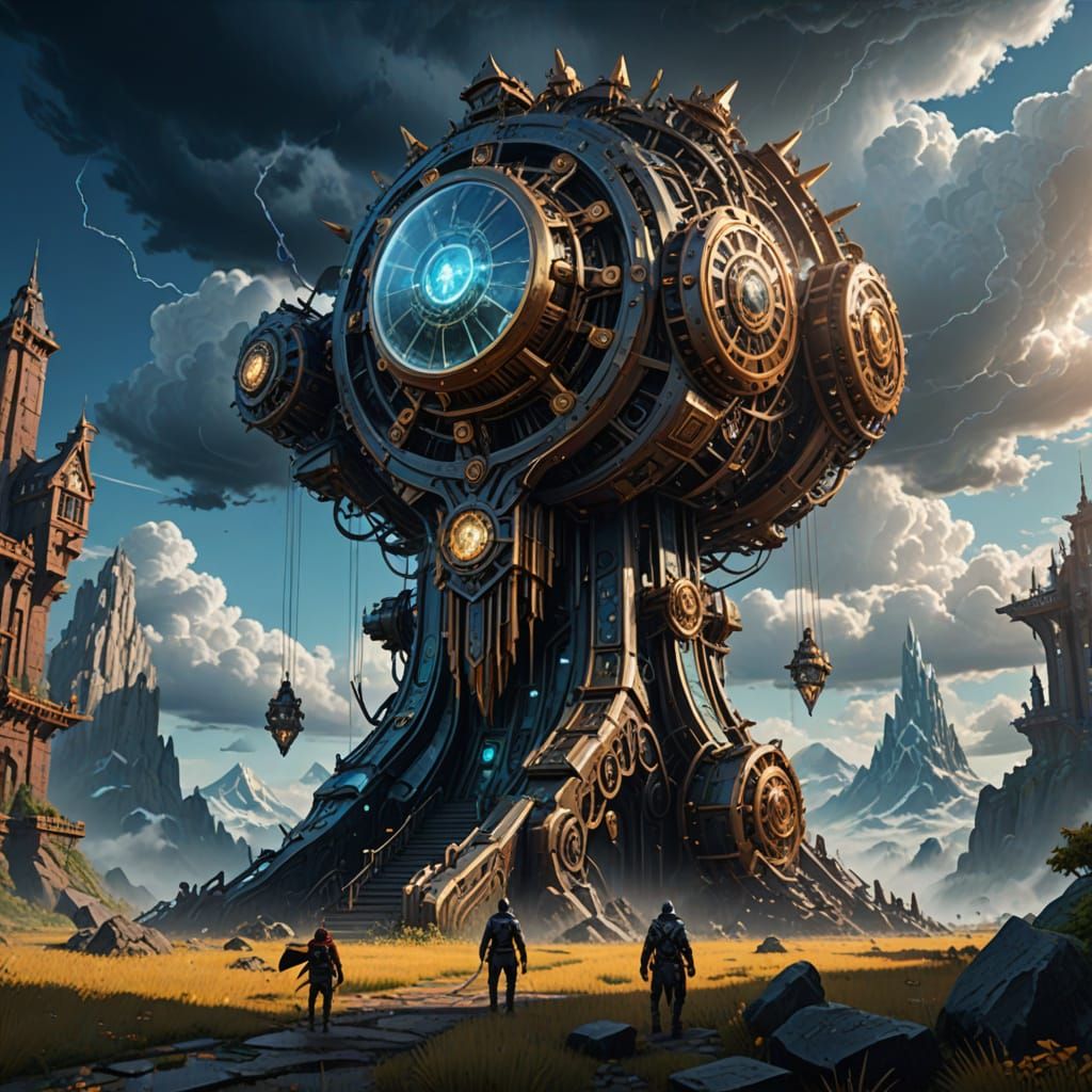 Steampunk weather machine #2