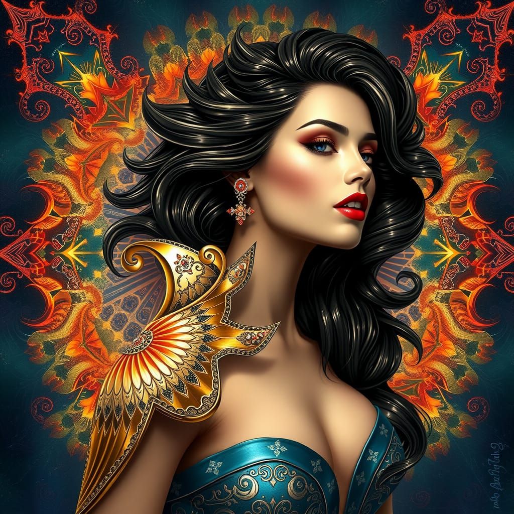 Shimmering Fractal Supermodels: Abstract Art