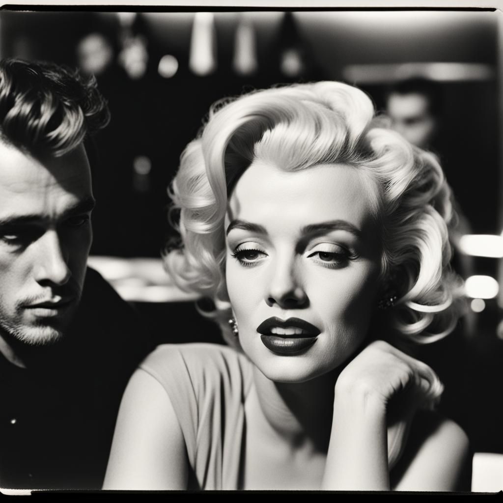 Monty Clift & Marilyn at the Gaslight Cafe, Contact Sheet Discovery