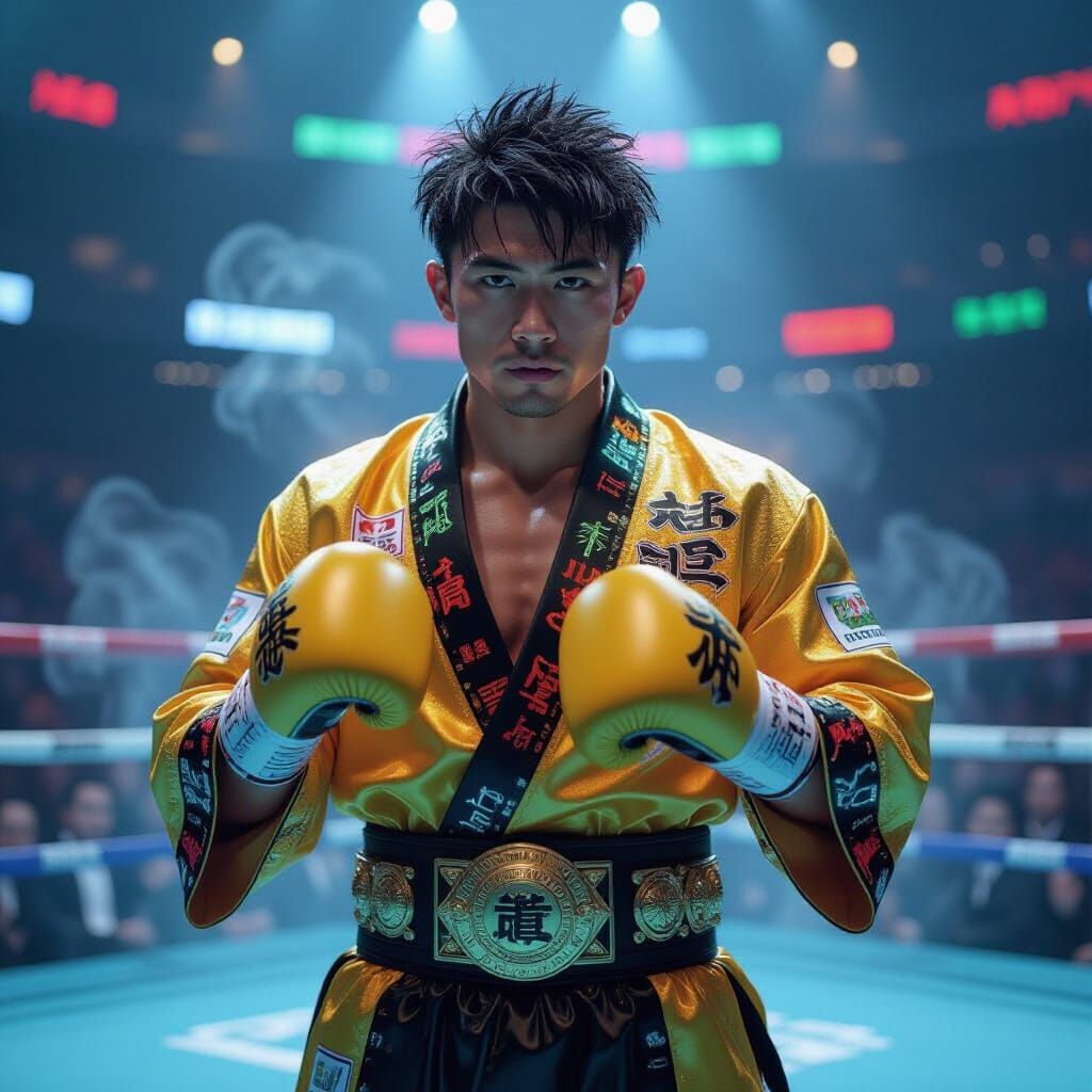 Naoya Inoue: Undefeated Champion in Anime Style