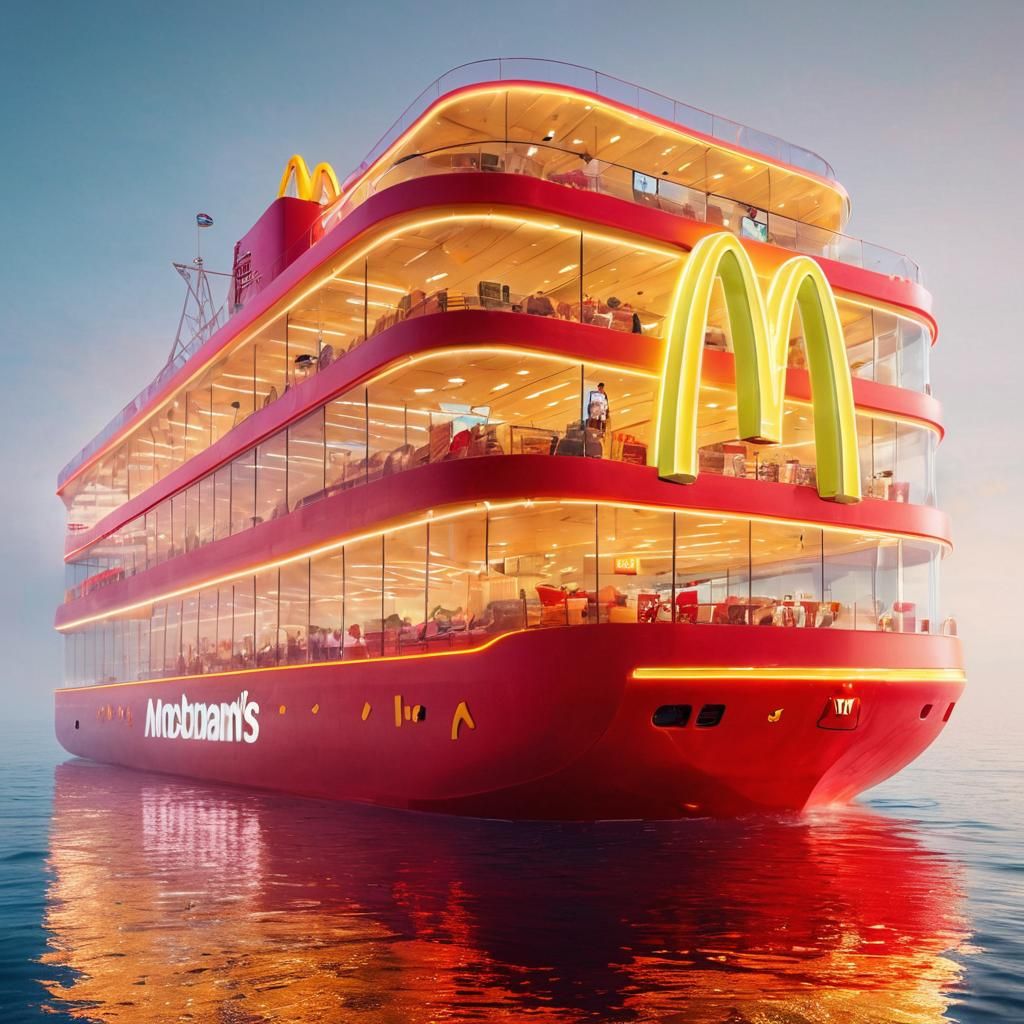 McDonald's Cruise Ship Restaurant: Architectural Photography