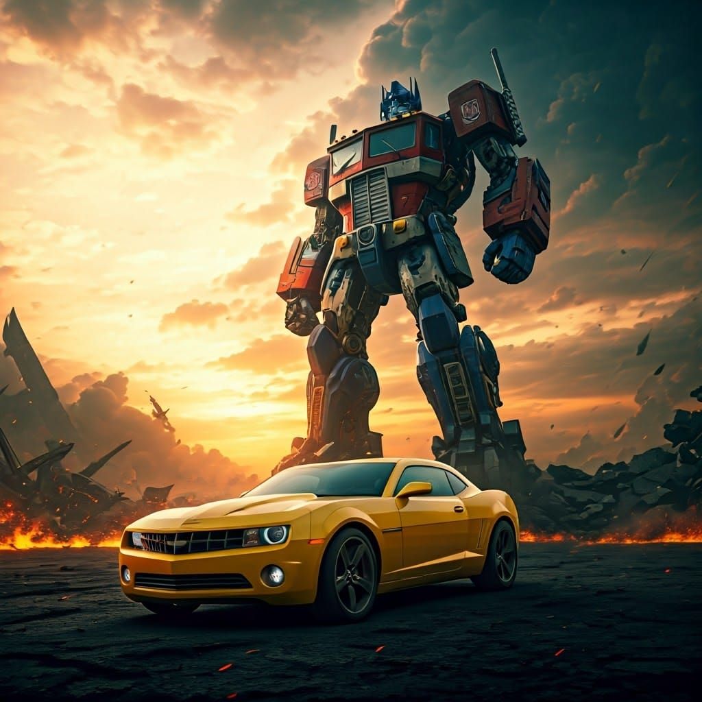 Bumblebee Transformation in Michael Bay Style