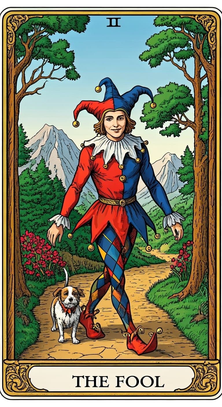 The Fool in Vibrant Colors