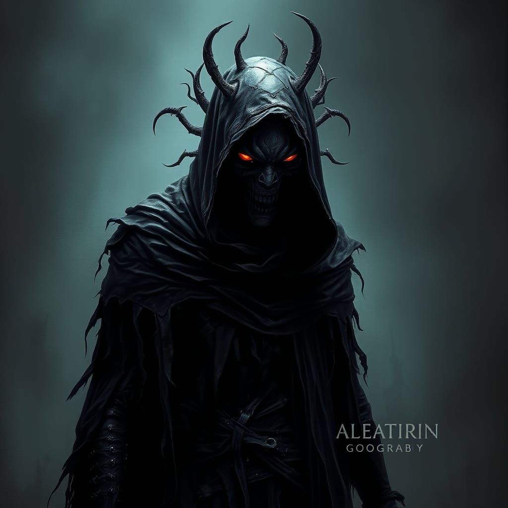 Dark Figure Embodiment of Insanity and Chaos