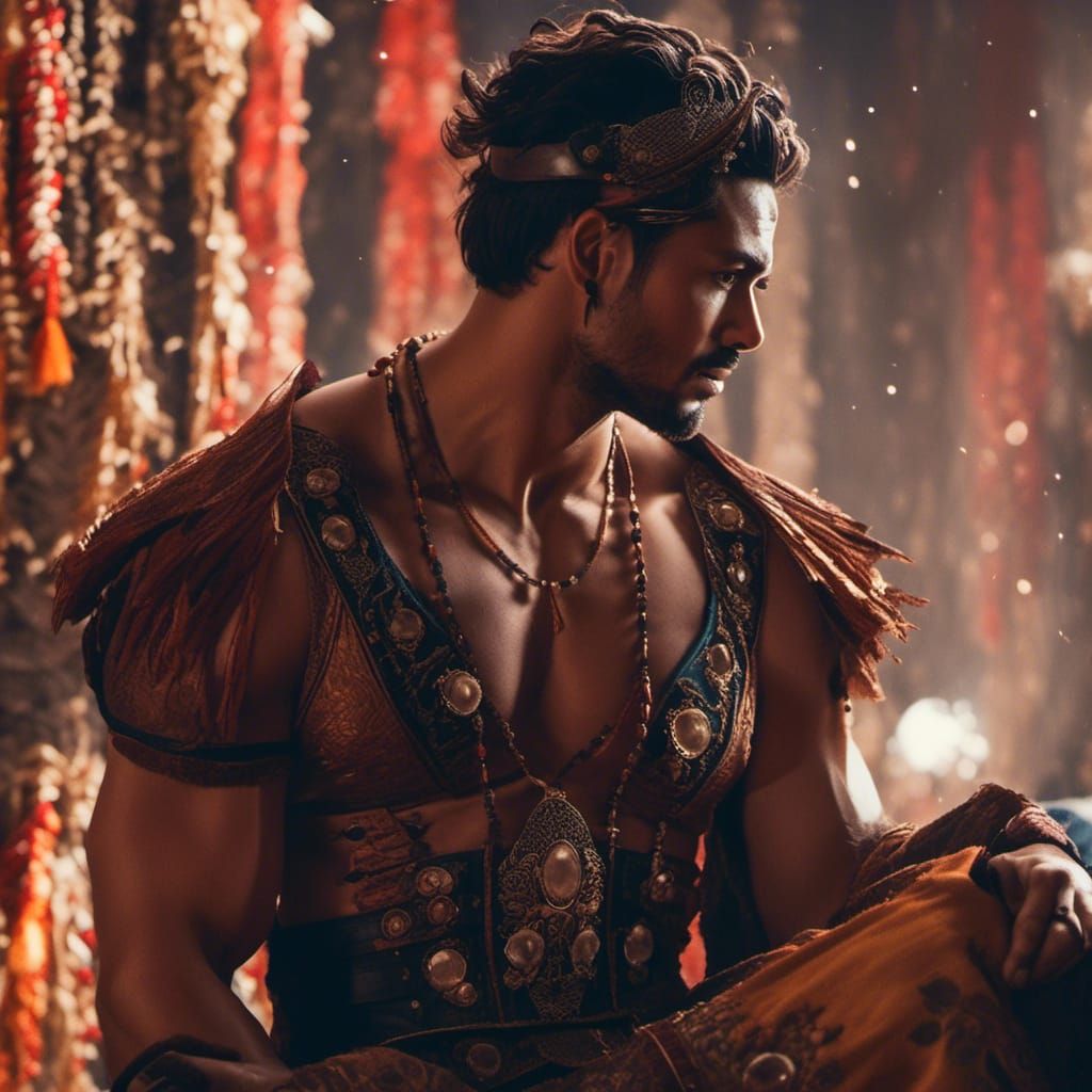 Futuristic Arabian trader