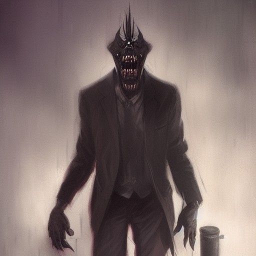 Sinister Animatronic Figure by Greg Rutkowski