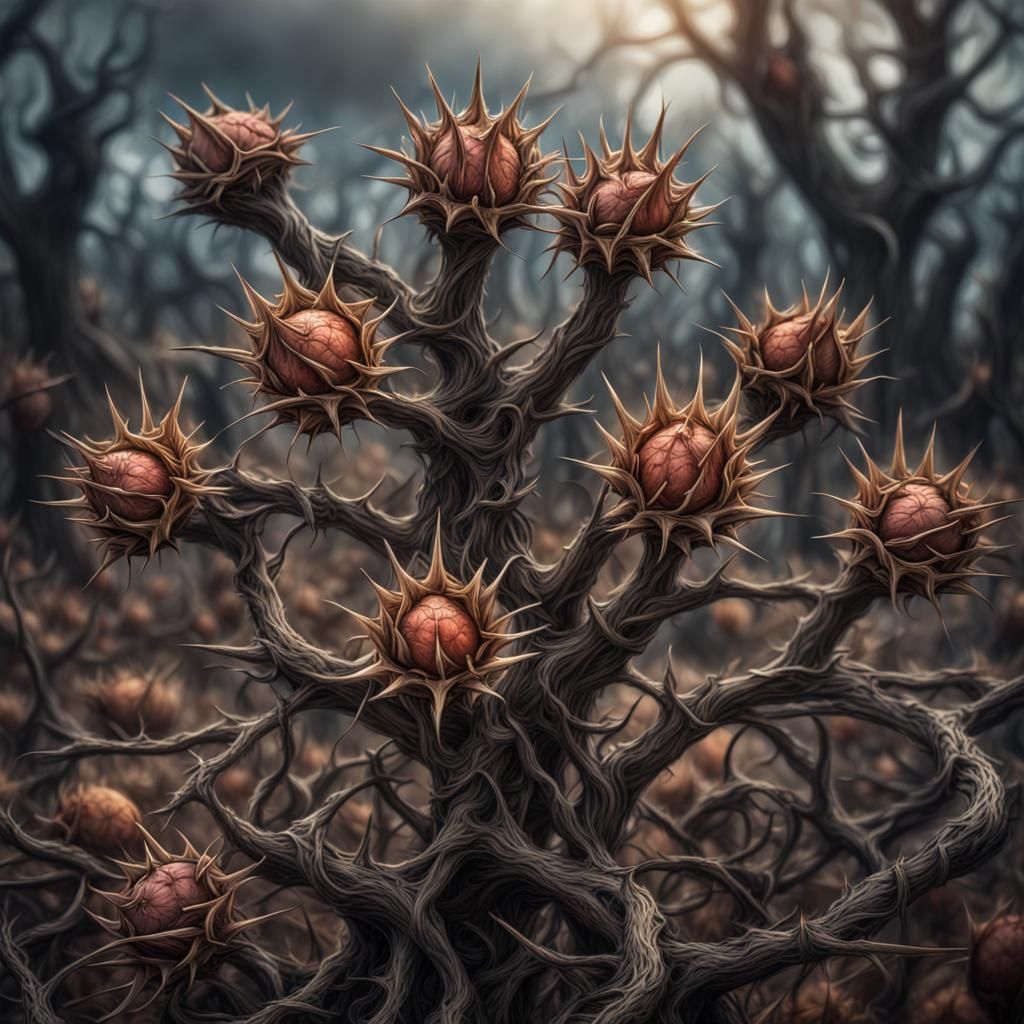 Hyperrealistic Thorn Crown in High Definition