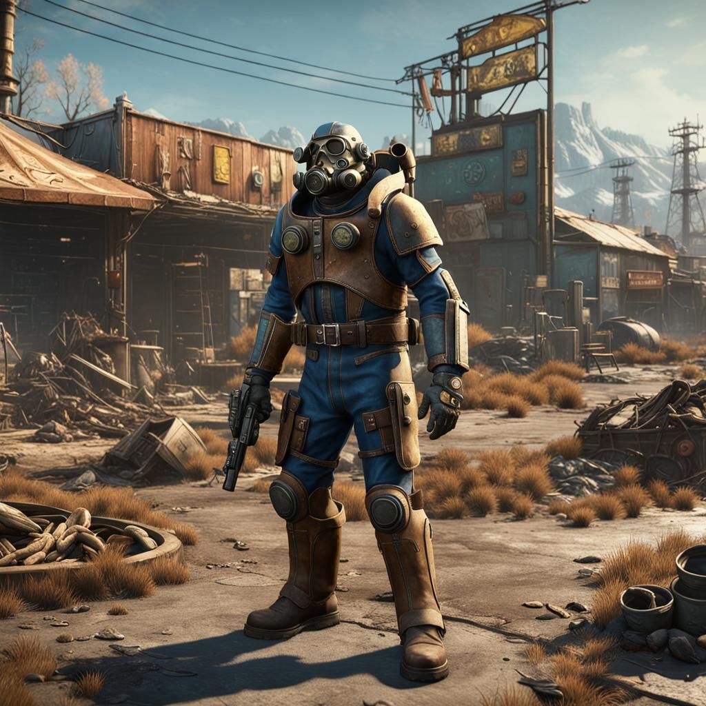 Fallout 5 Character Creation Screen: Matte Painting