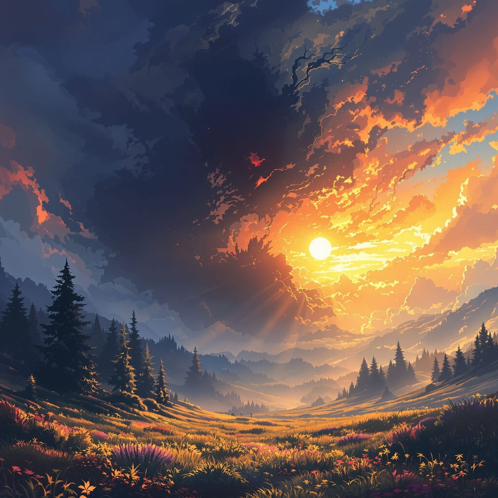 The Sun Rose and Blasted Darkness From the Land