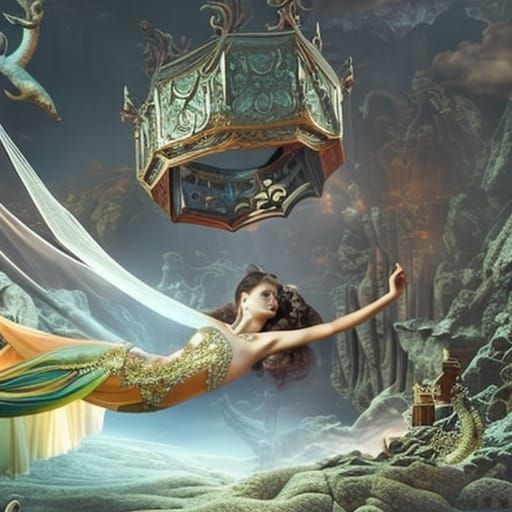 Dream: Prism, Snake, and Dancing Creatures