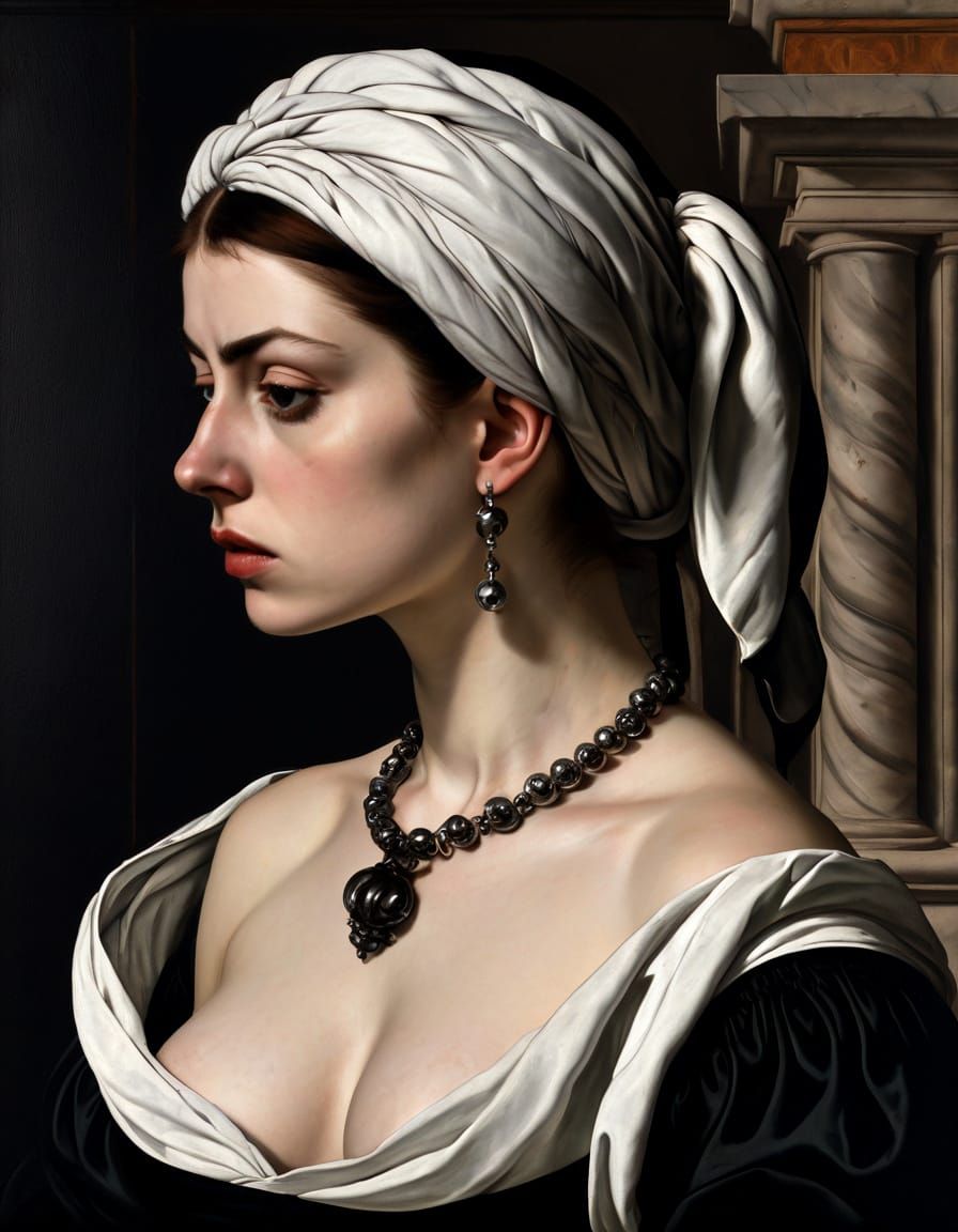 Gothic Portrait in Baroque Style