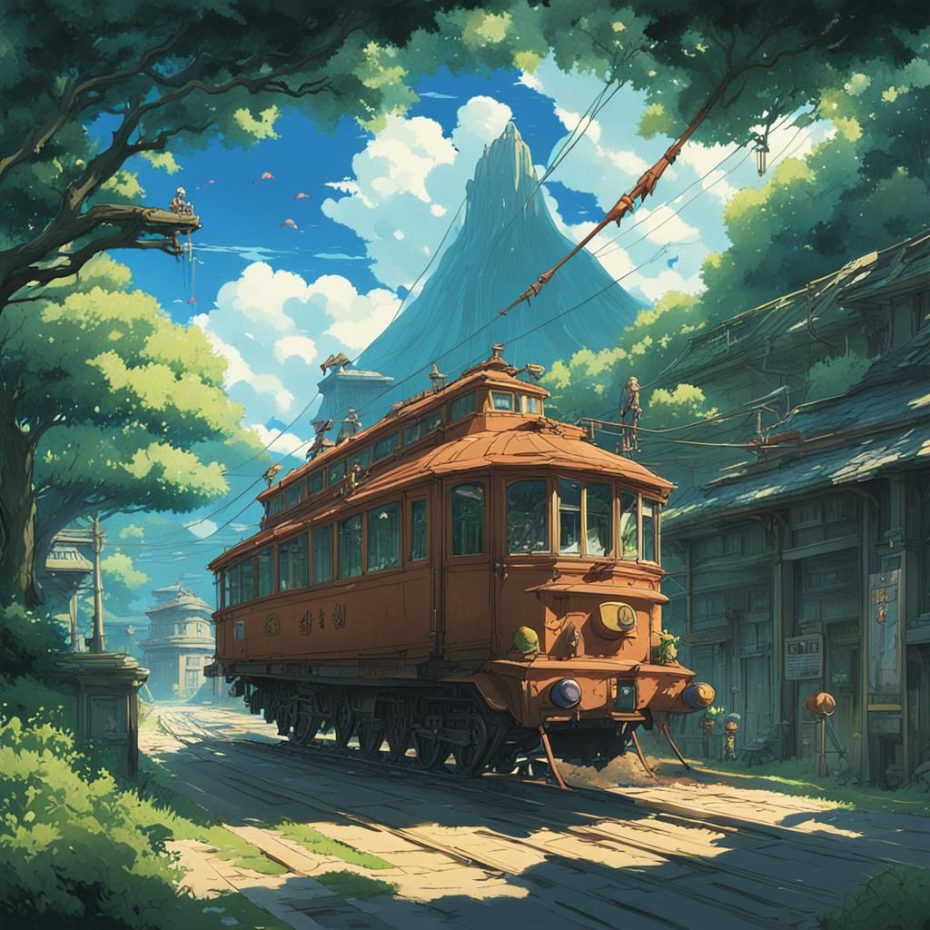 Scorpios Rex in Studio Ghibli Anime Style