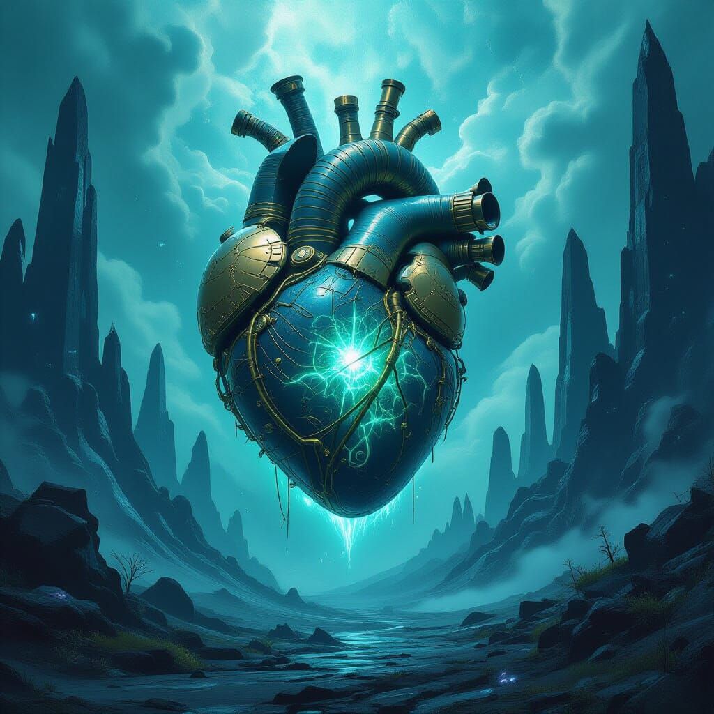 Biomechanical Heart Pulses with Arcane Energy in Cosmic Land...