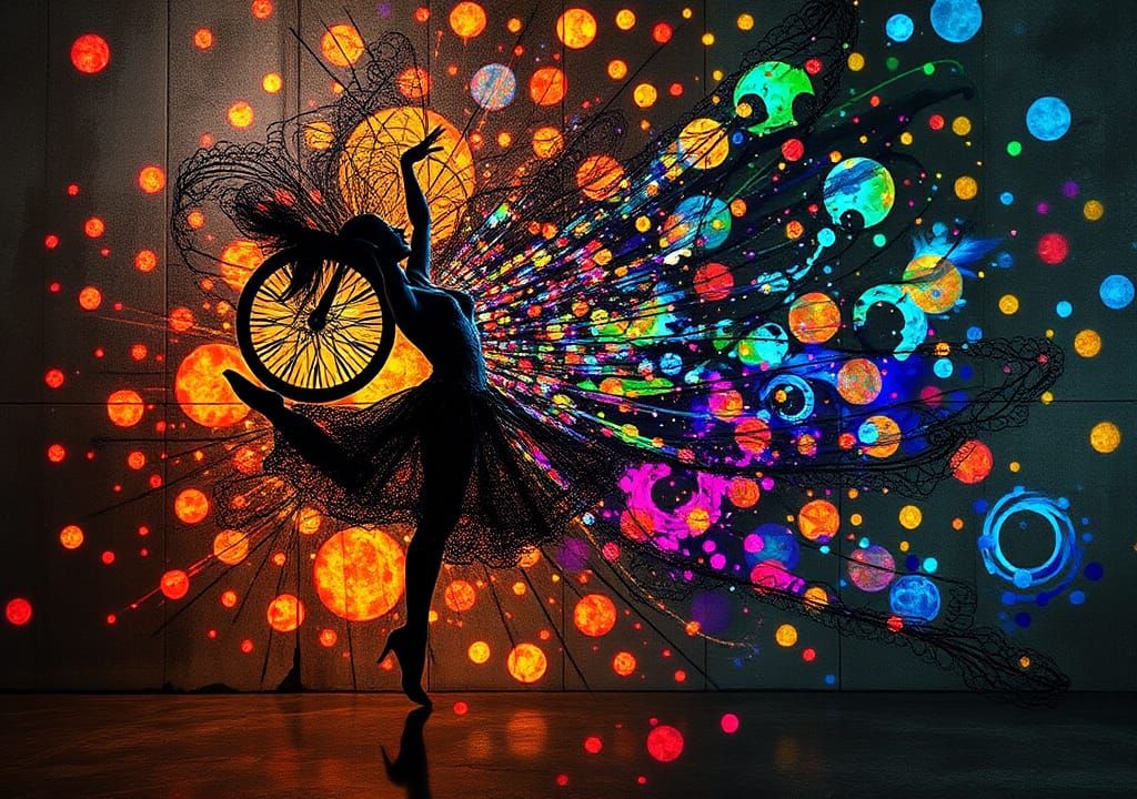 Chromoshadow Dance: Impasto Threads in Polychrome Plasma