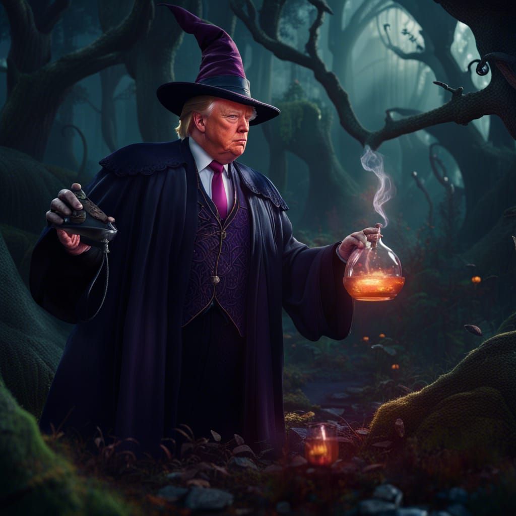 Trump Taking up Witchcraft to Outsmart His Foes lol