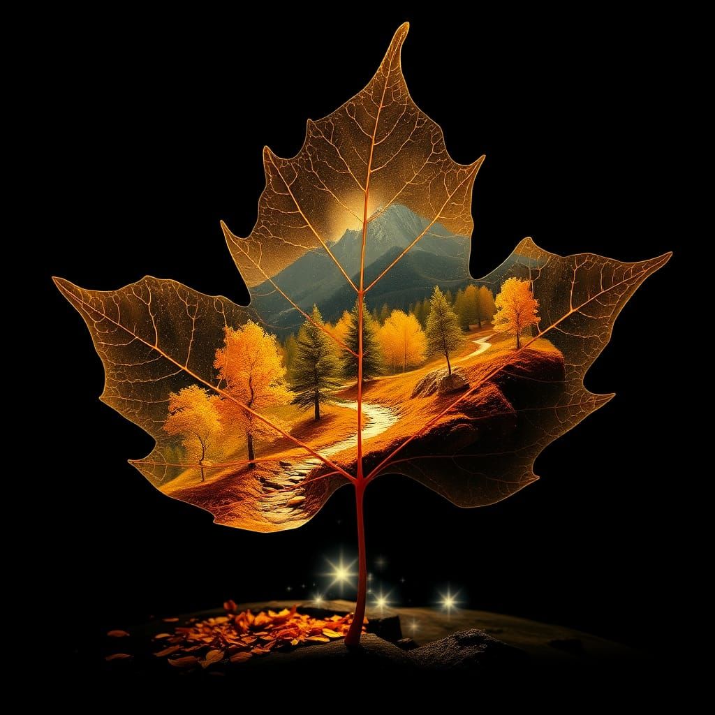 A fantastic maple leaf