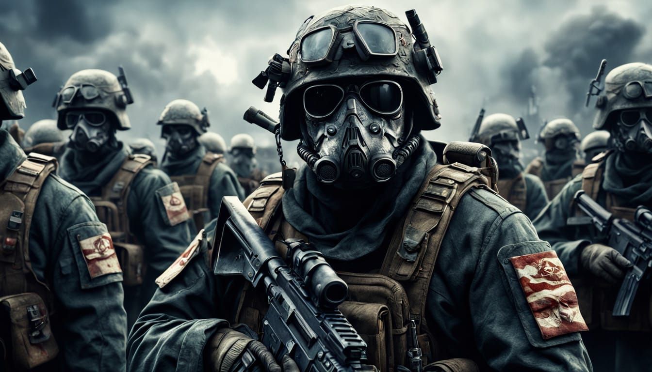 Surreal Anthropomorphic Propaganda Figure in Hyper-Realistic...