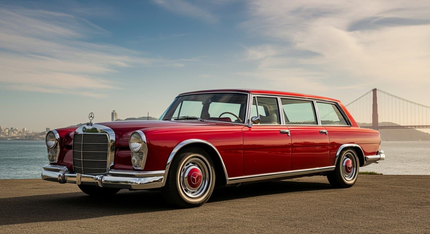 Custom 1963 Mercedes 600 in San Francisco, Film Still