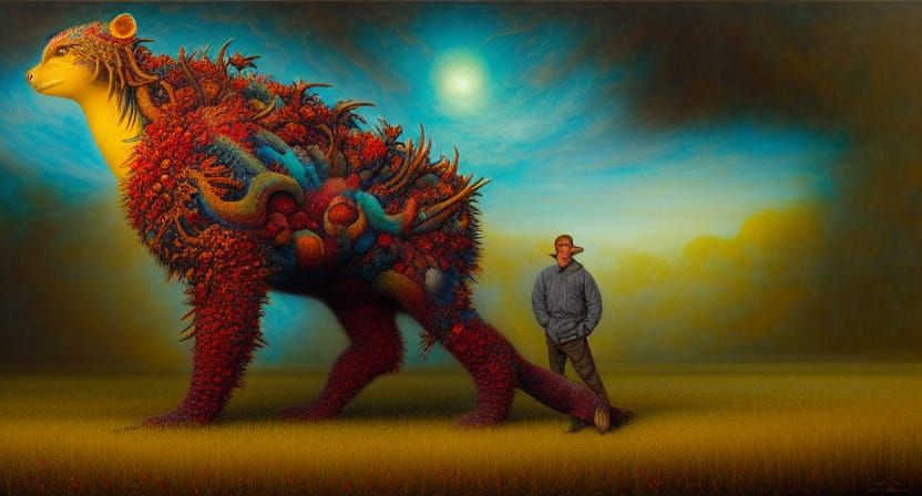 Hyperrealistic Fantastic Creature in Vivid Detail