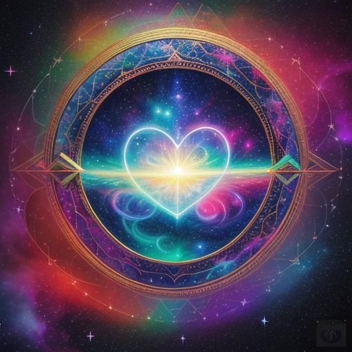 Holographic Astral Heart by Pablo Amaringo