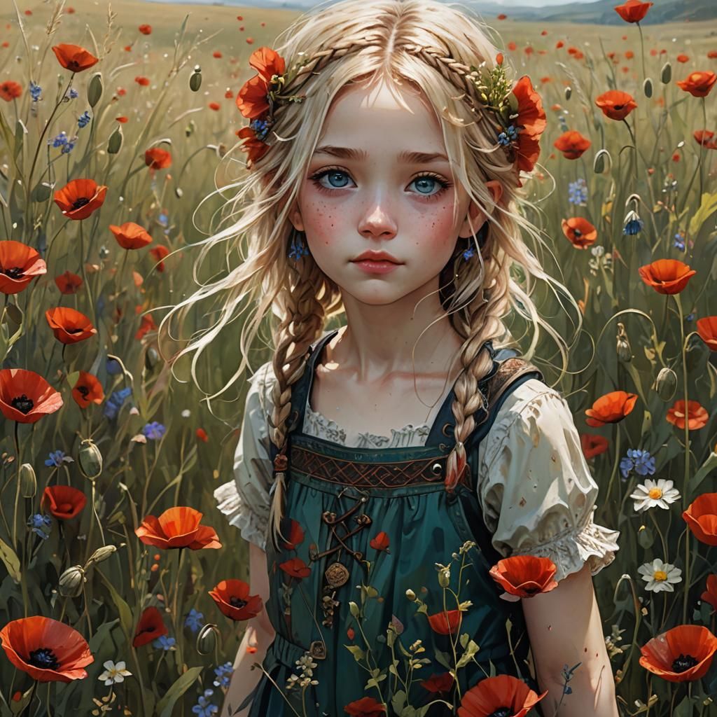 Chibi Toddler Portrait in Manga Style