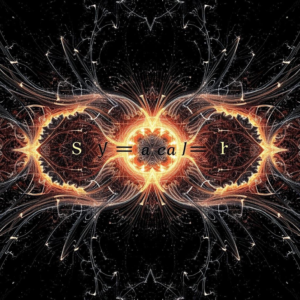 Complex Cosmology Equation in Detailed Digital Rendering