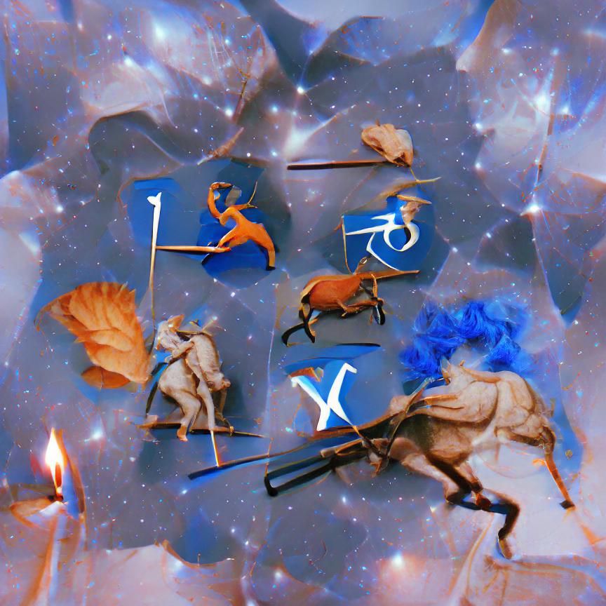 Sagittarius: Wise Philosopher Archer in Blue