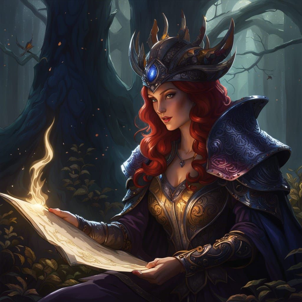 Witch Offers Contract in Enchanted Forest