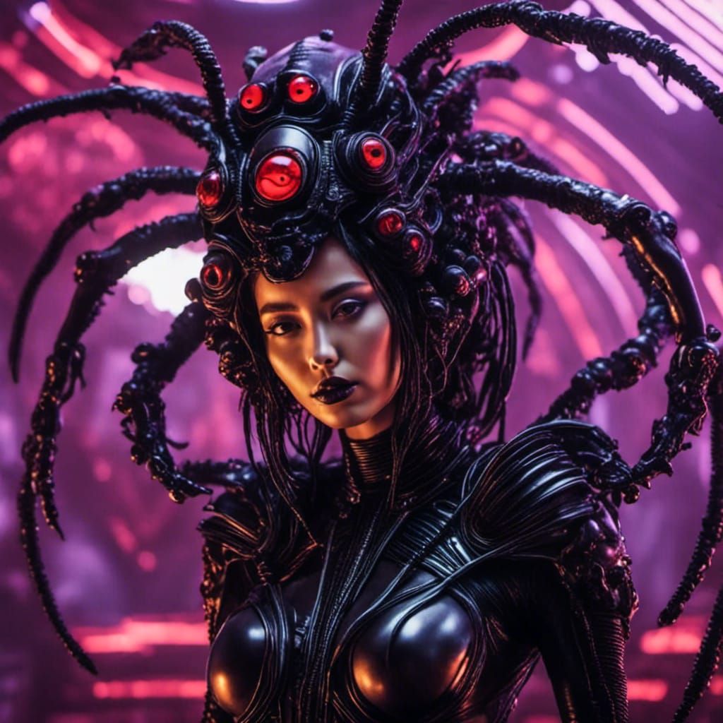 Biopunk Ladybug with Fangs