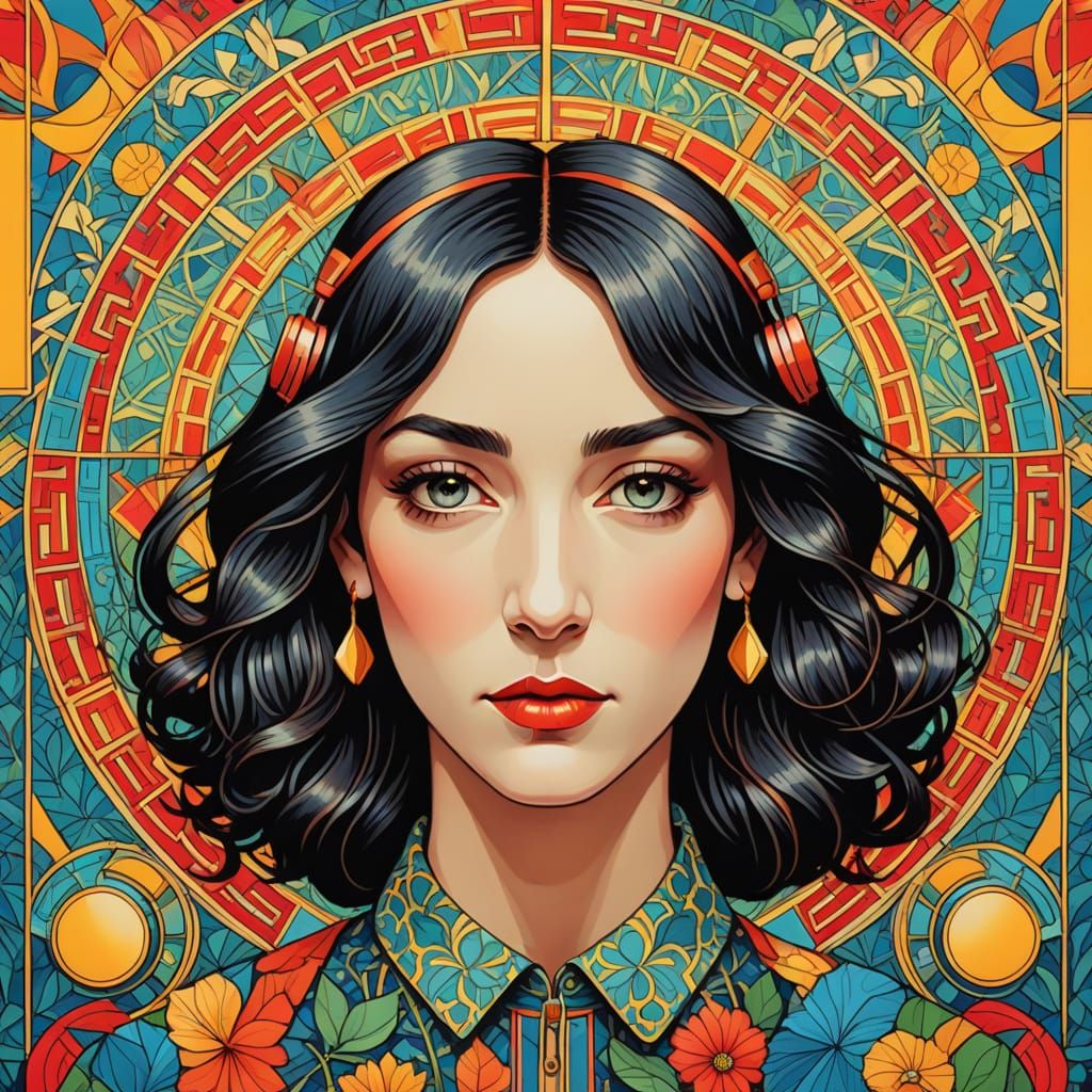 Vibrant Pop Art Tribute to the Sony Walkman