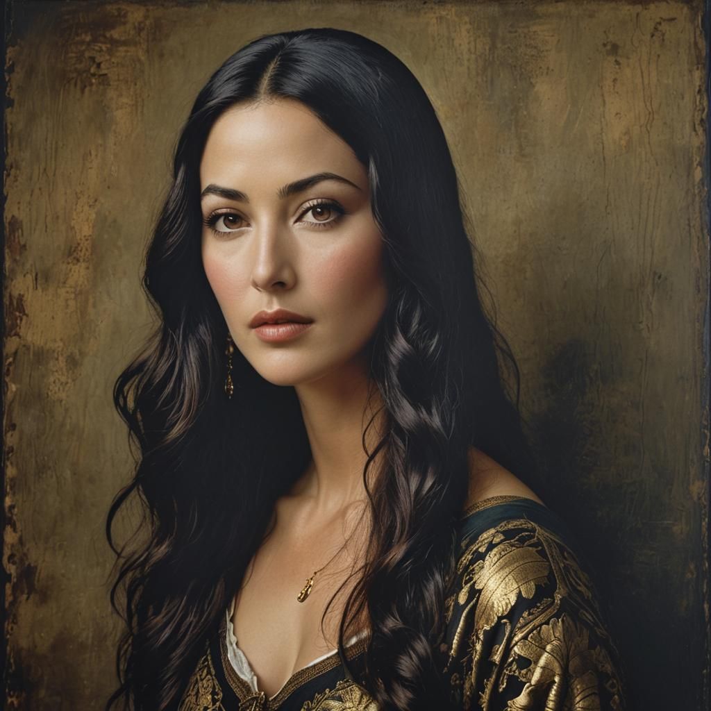 Mona Lisa Portrait in Style of Leibovitz and McCurry