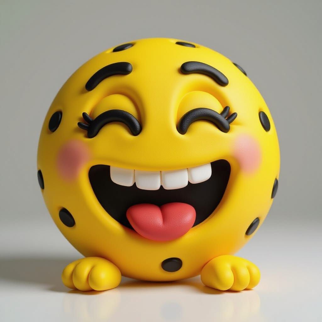 Laughing Emoji as Play-Doh Sculpture