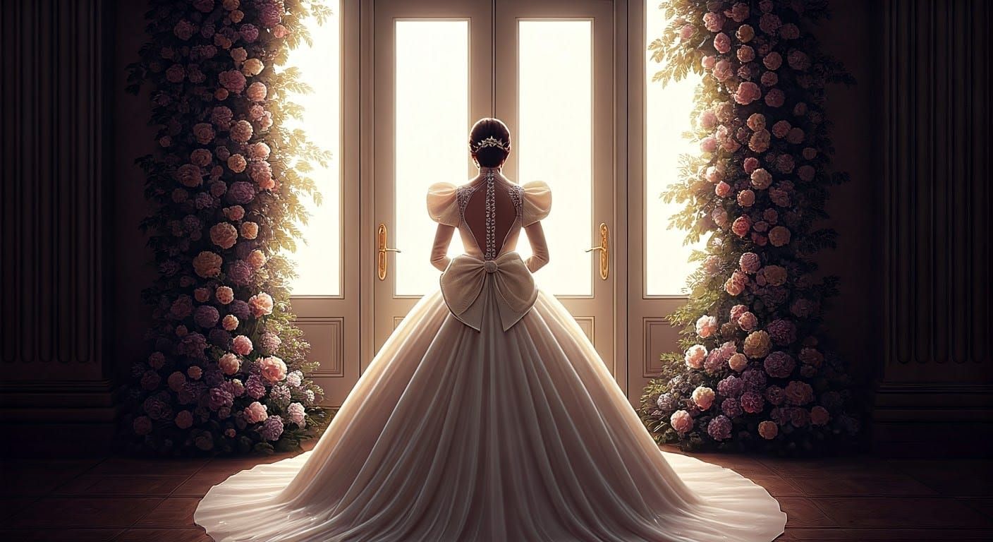 Stunning Sissy Bride in Luxurious Latex Wedding Gown