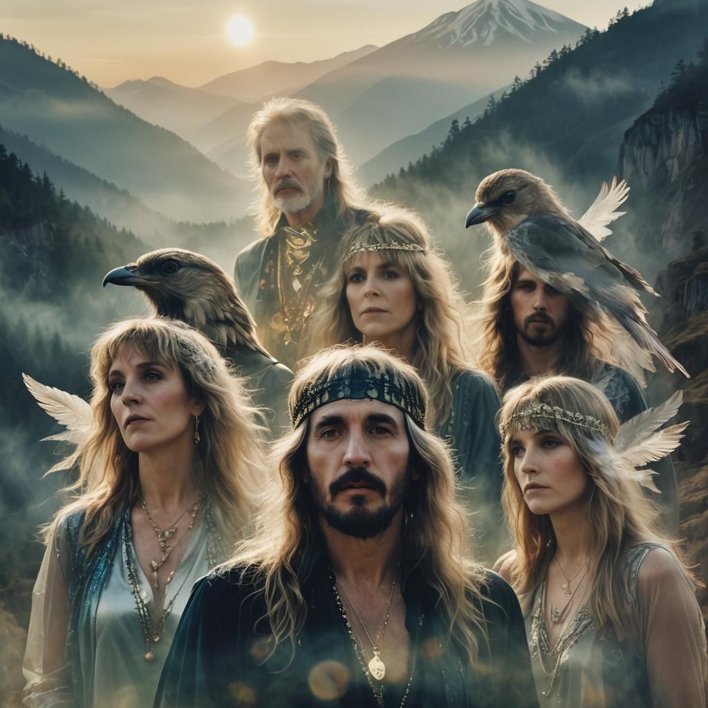 Fleetwood Mac Double Exposure in Ethereal Songbird