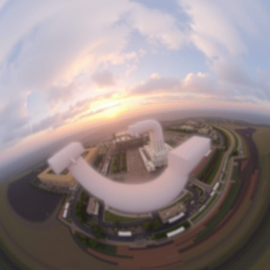 Ouroboros in Fisheye Lens 8bit Filmic Art