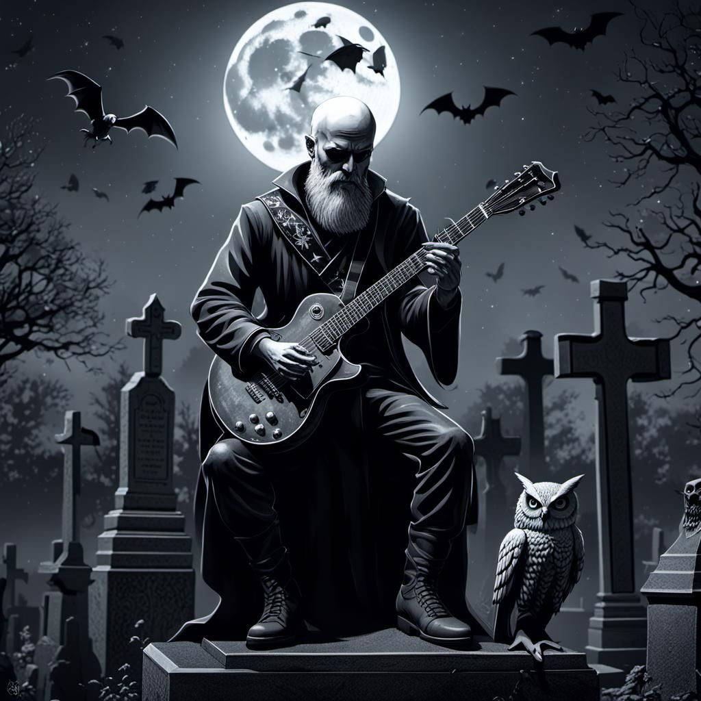Monochromatic Gothic Guitarist Awakens the Dead