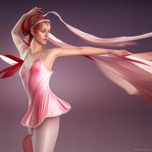 Ballerina Portrait with Dynamic Lighting