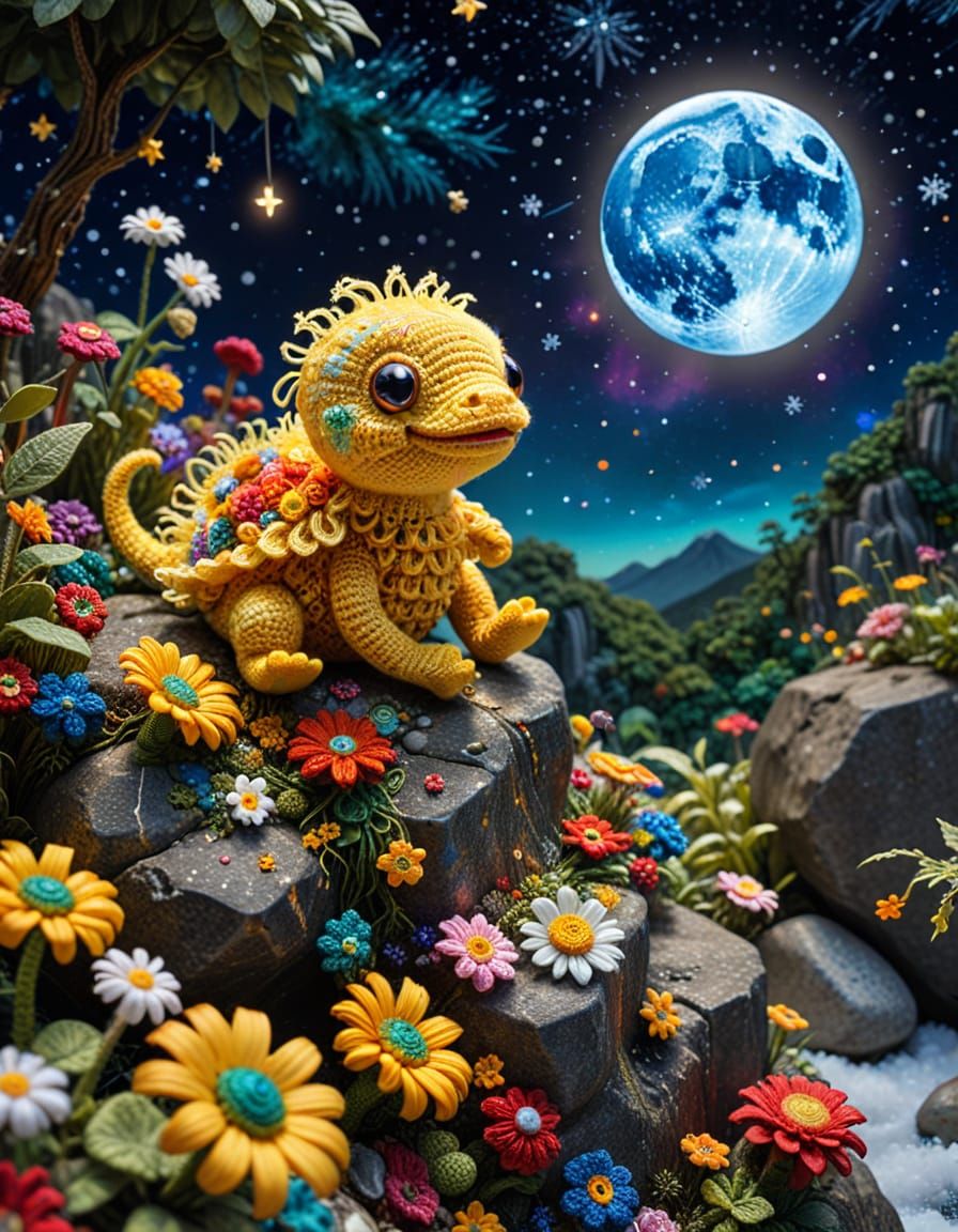 Klimt Crochet: Moon, Spaghetti Monster, Extinct Animals