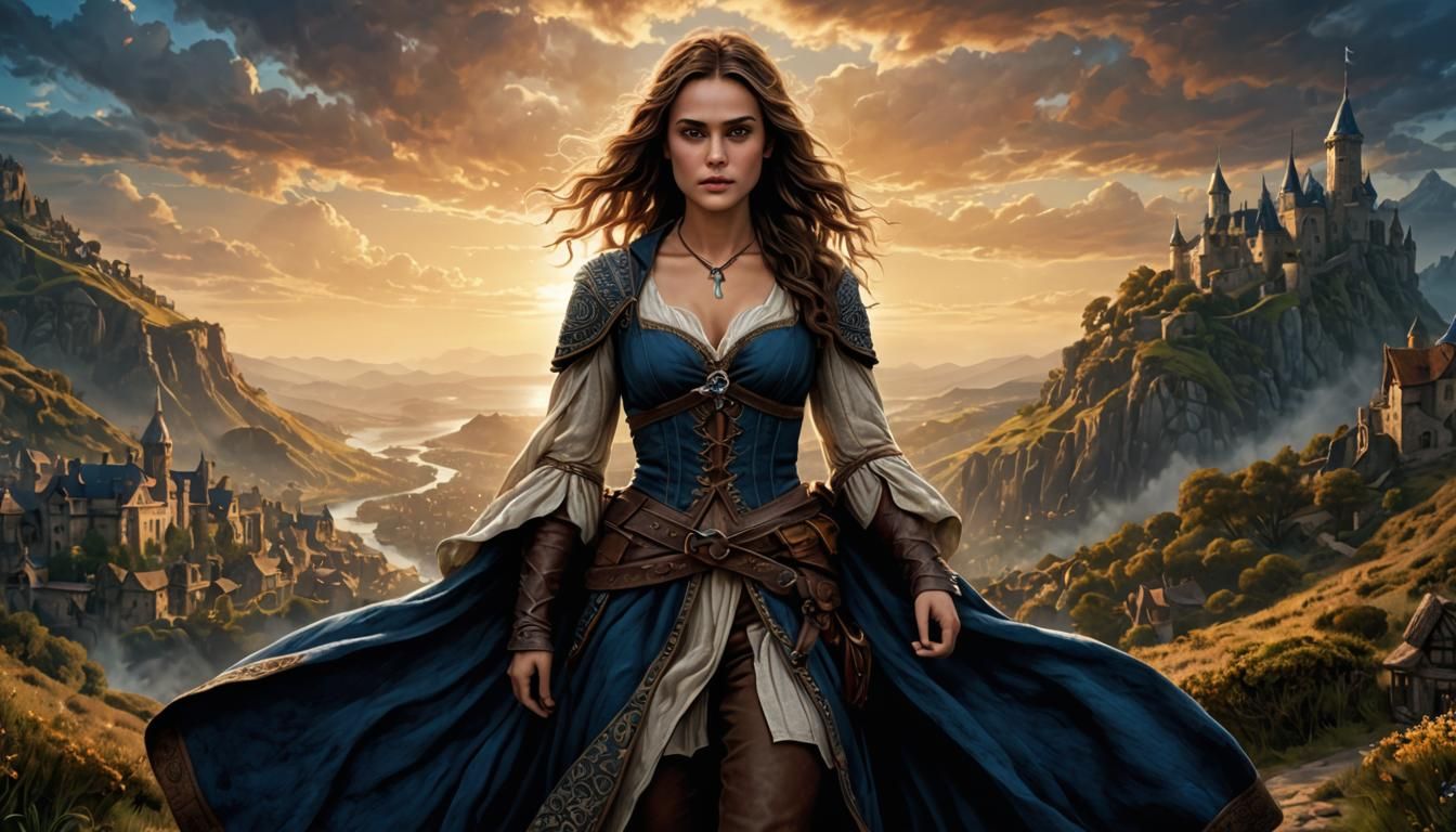 D&D Thief Rogue with Tribal Tattoos and Corset Armor