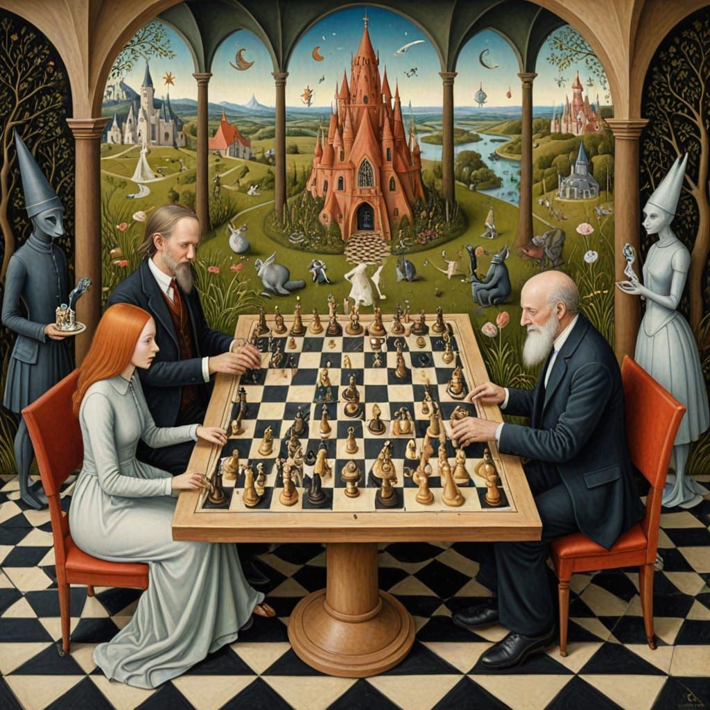 Psychedelic Utopia Inspired by Bosch and Haeckel