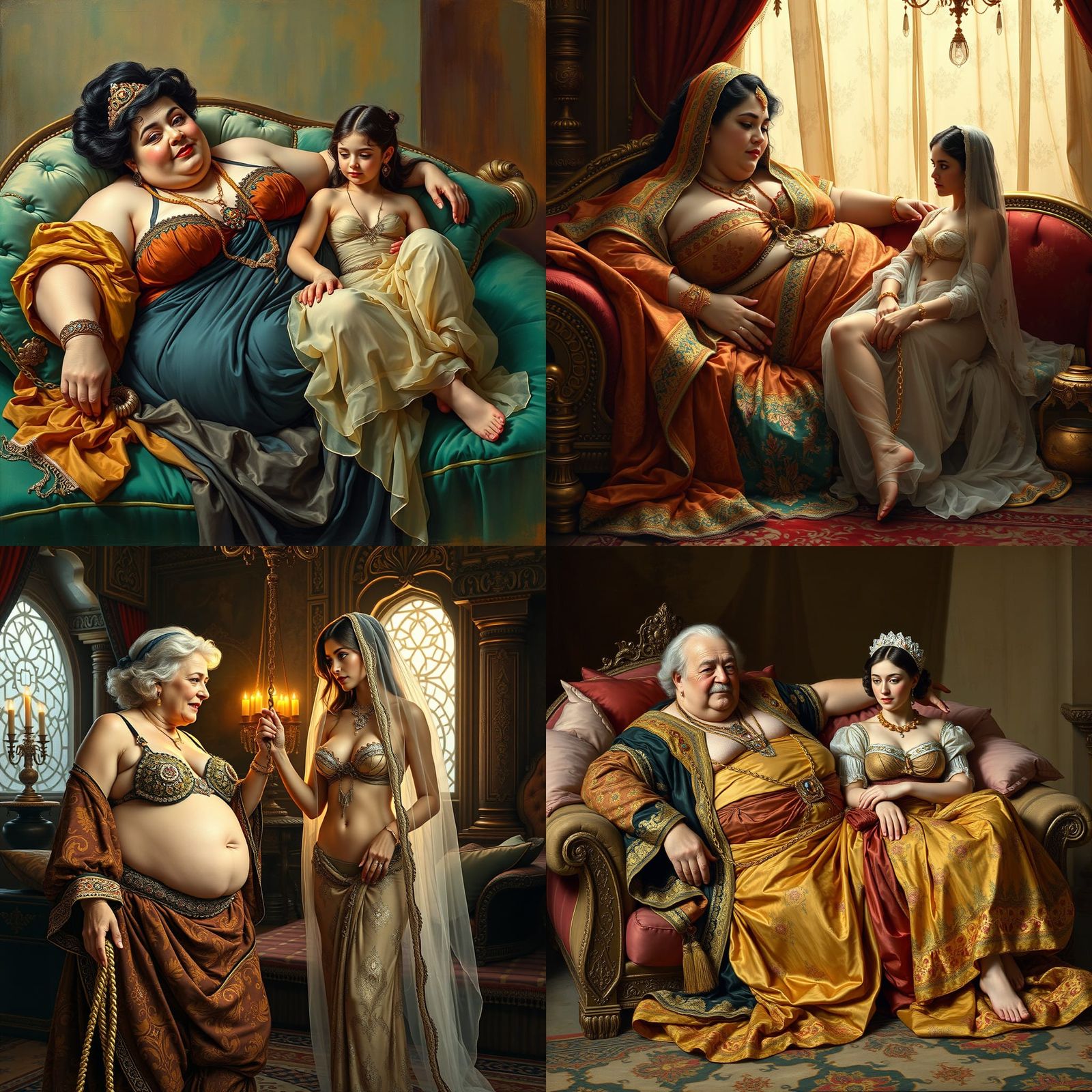 Odalisques Bound by a Golden Chain