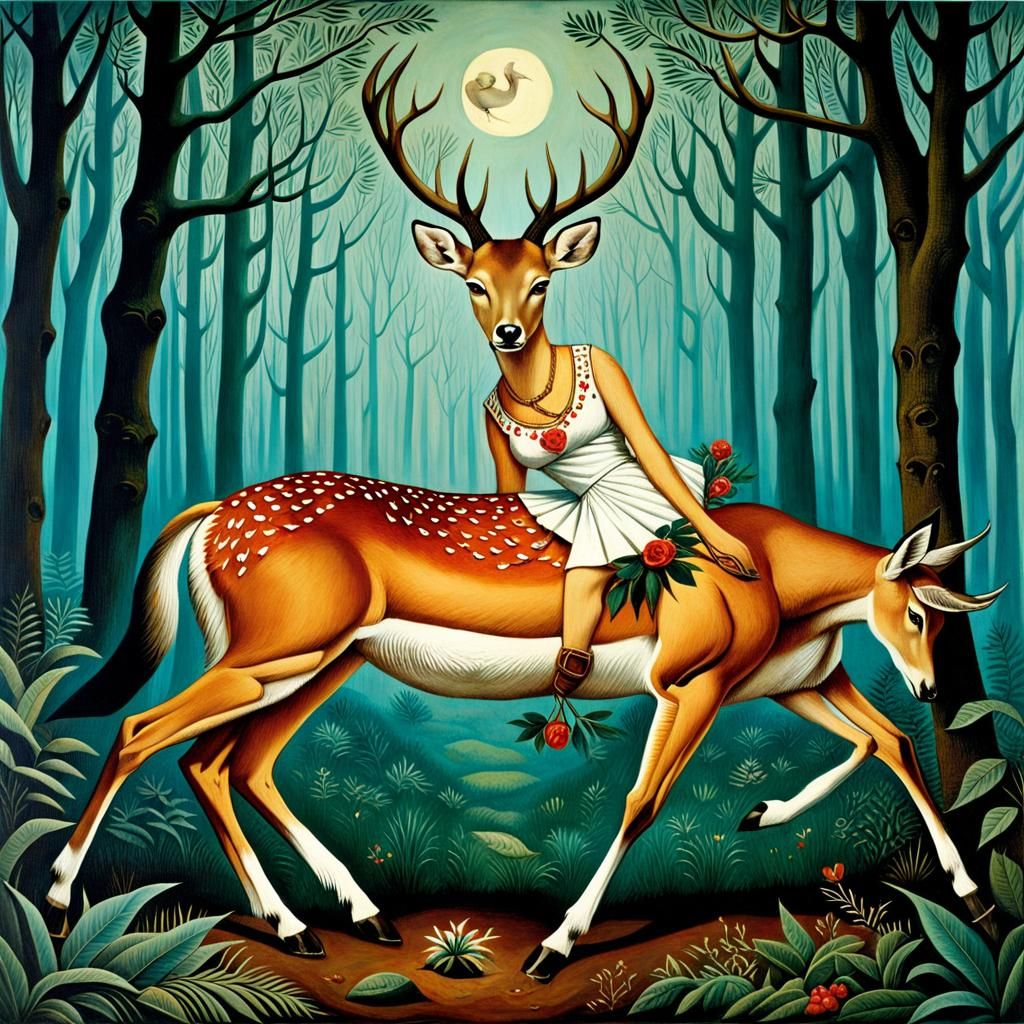 The Wounded Deer (El venado herido) by Frida Kahlo
