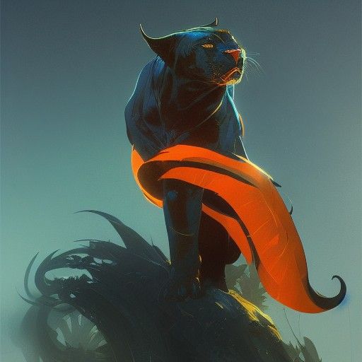 Hyperdetailed Panther Concept Art in Unreal Engine 5